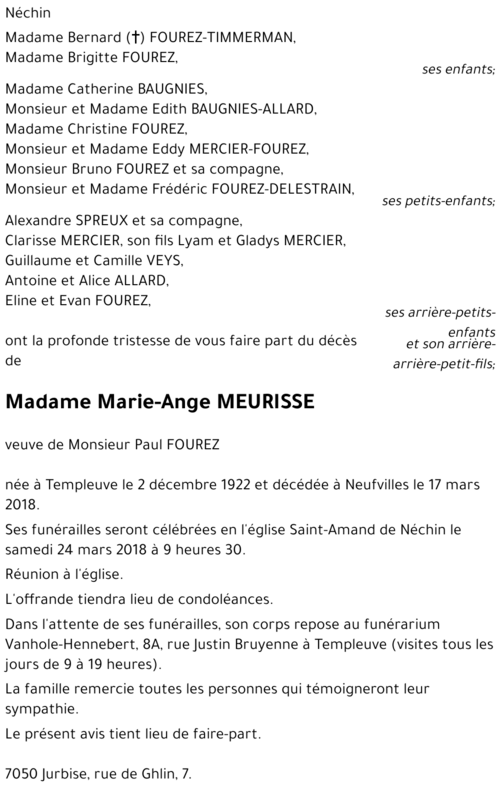 Marie-Ange MEURISSE