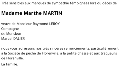 Marthe MARTIN