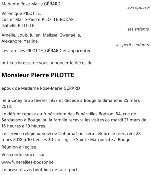 Pierre PILOTTE