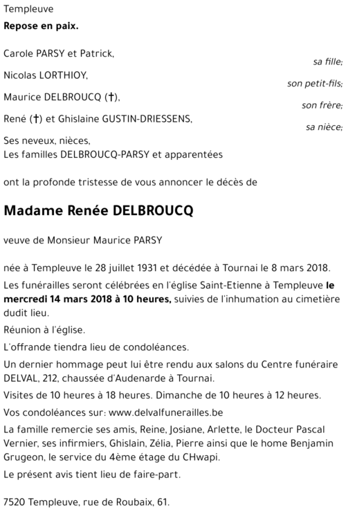 Renée DELBROUCQ