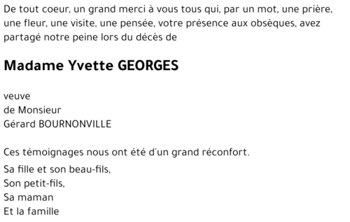 Yvette GEORGES