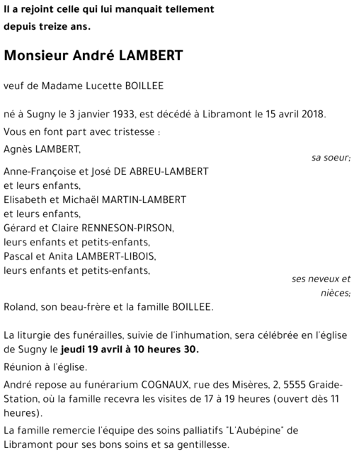 André LAMBERT