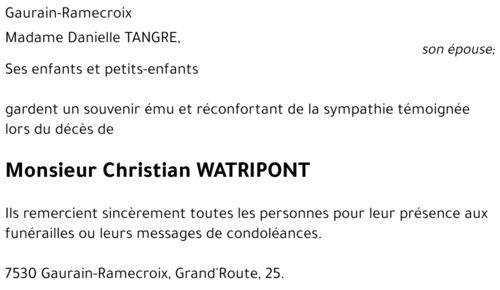 Christian WATRIPONT