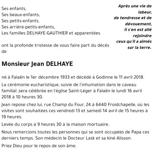 Jean DELHAYE