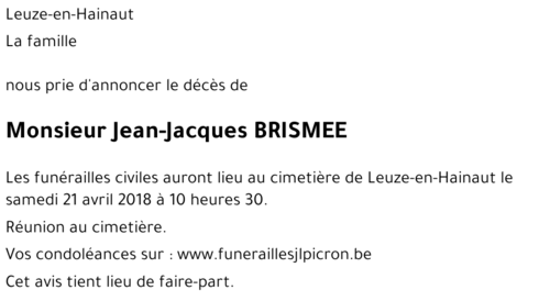 Jean-Jacques BRISMEE