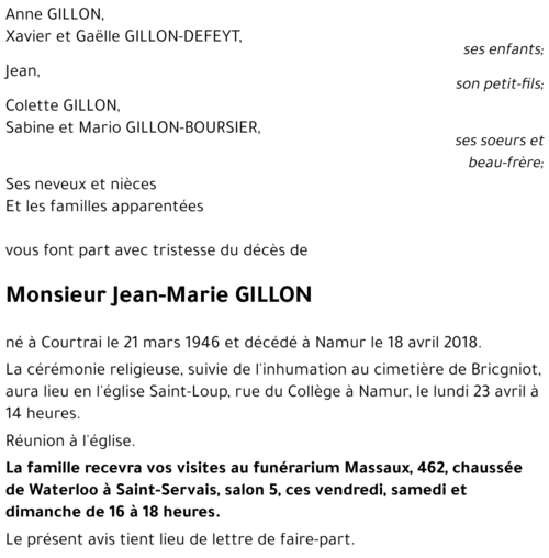 Jean-Marie GILLON