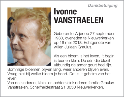 Ivonne Vanstraelen