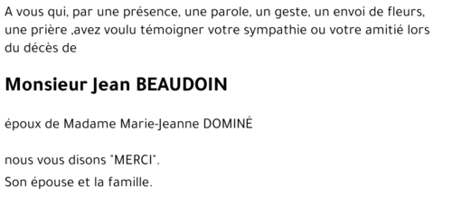 Jean BEAUDOIN
