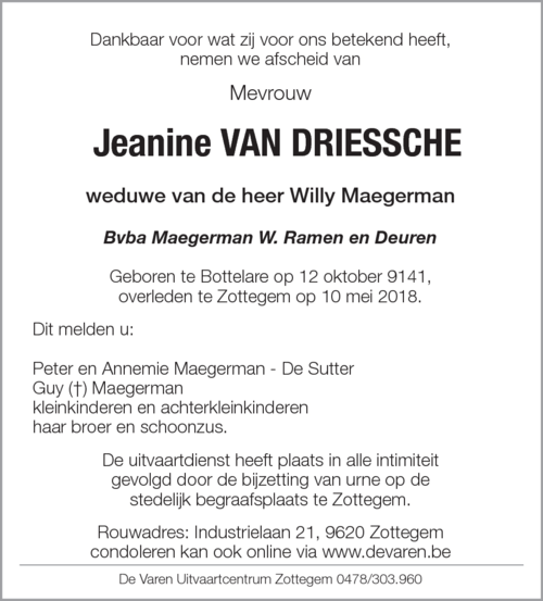 Jeanine Van Driessche
