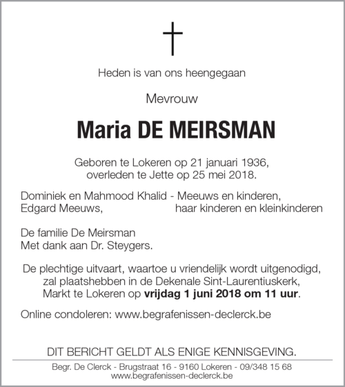 Maria De Meirsman