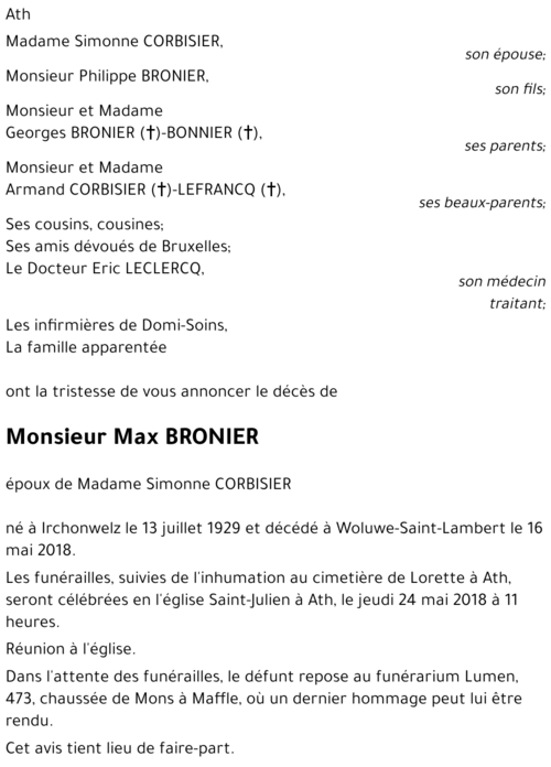 Max BRONIER