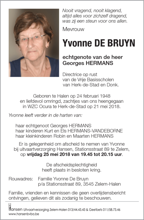 Yvonne DE BRUYN
