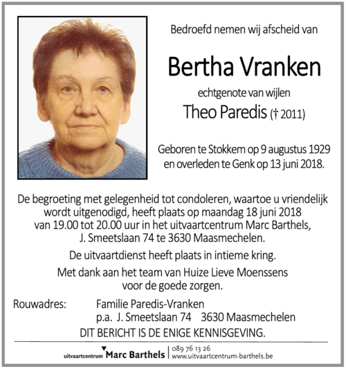 Bertha Vranken