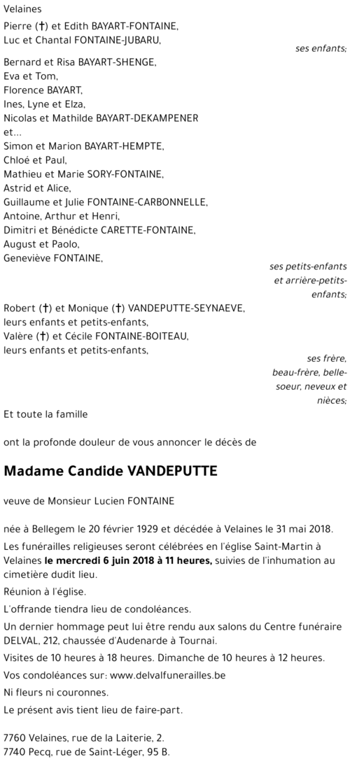 Candide VANDEPUTTE