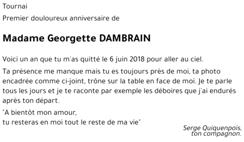 Georgette DAMBRAIN