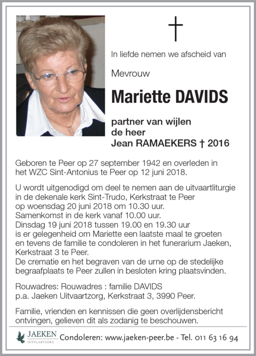 Mariette DAVIDS