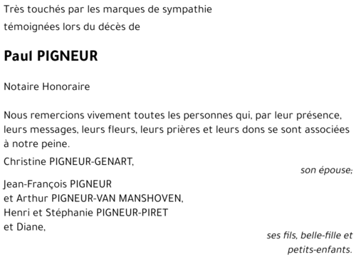 Paul PIGNEUR