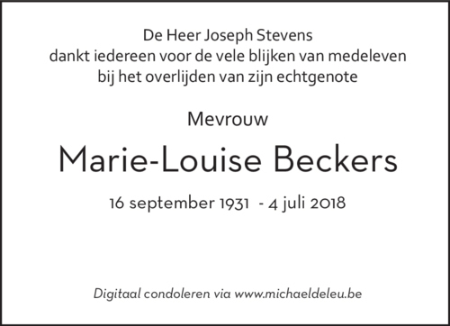 Marie-Louise Beckers