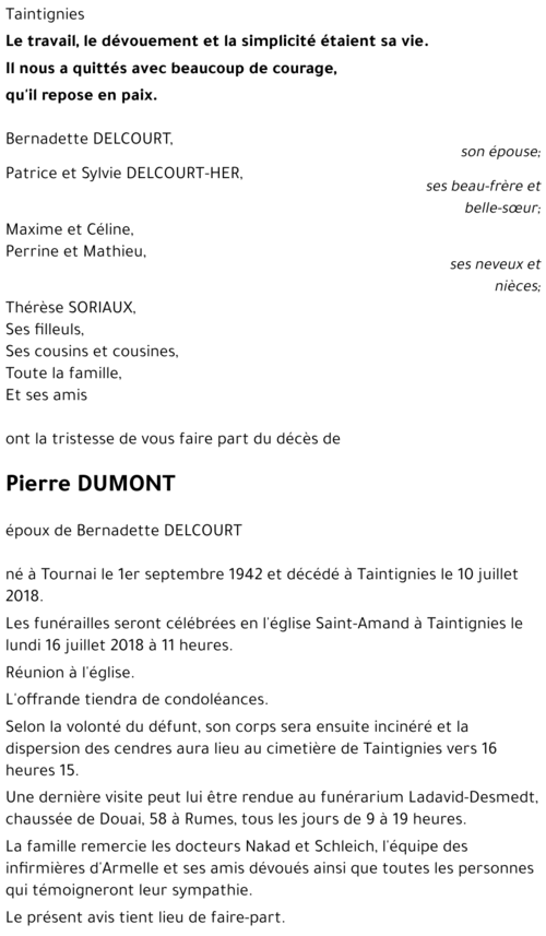 Pierre DUMONT