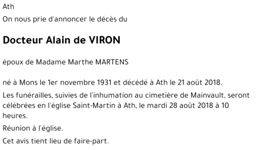 Alain DE VIRON