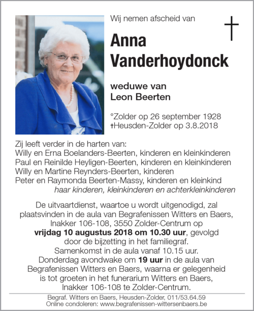 Anna Vanderhoydonck