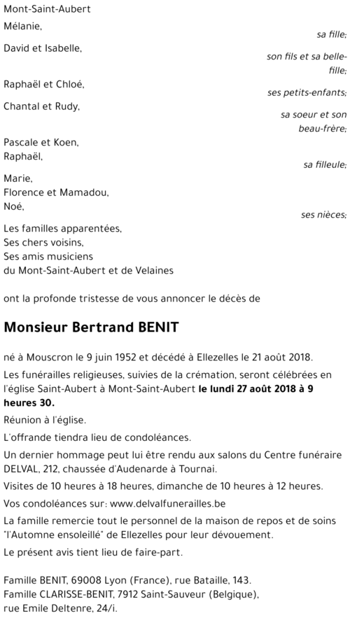 Bertrand BENIT