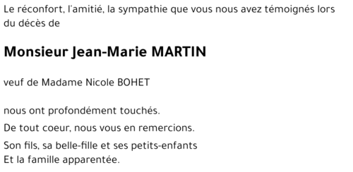 Jean Marie MARTIN