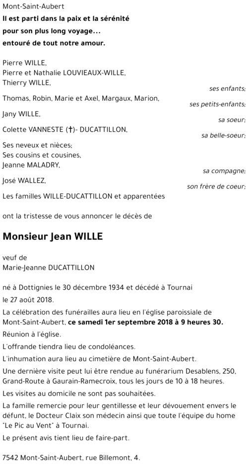 Jean WILLE