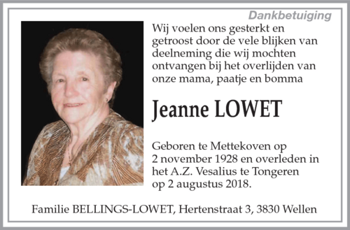 Jeanne Lowet
