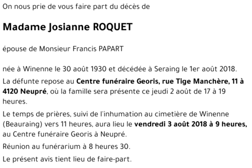 Josianne ROQUET