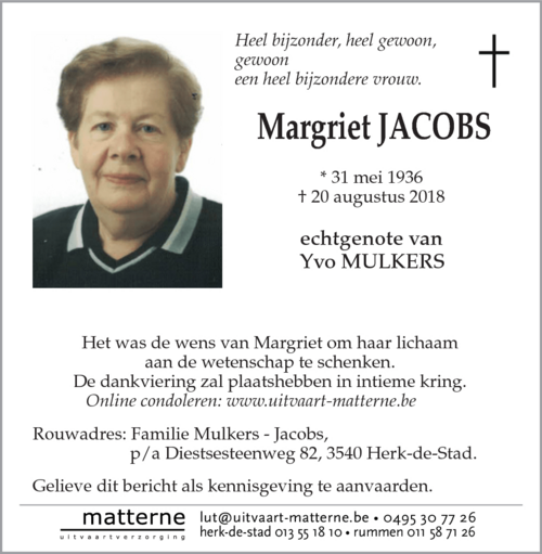 Margriet Jacobs