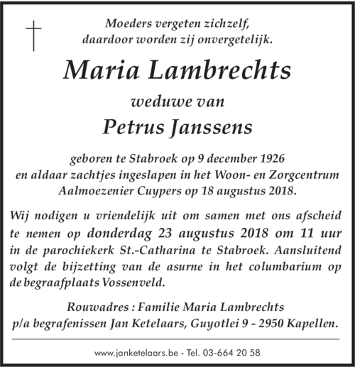 Maria Lambrechts