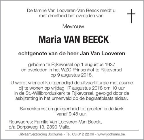 Maria Van Beeck