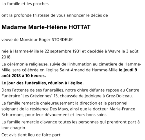 Marie-Hélène HOTTAT