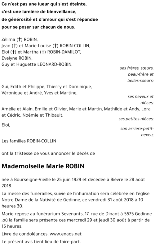 Marie ROBIN