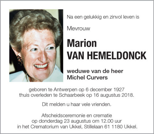 Marion Van Hemeldonck