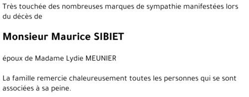 Maurice SIBIET