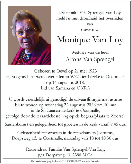 Monique Van Loy