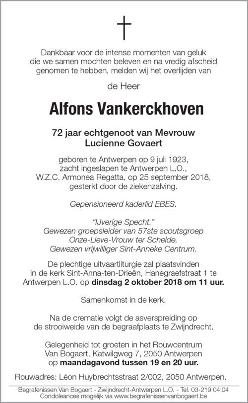 Alfons Vankerckhoven