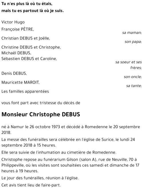 Christophe DEBUS
