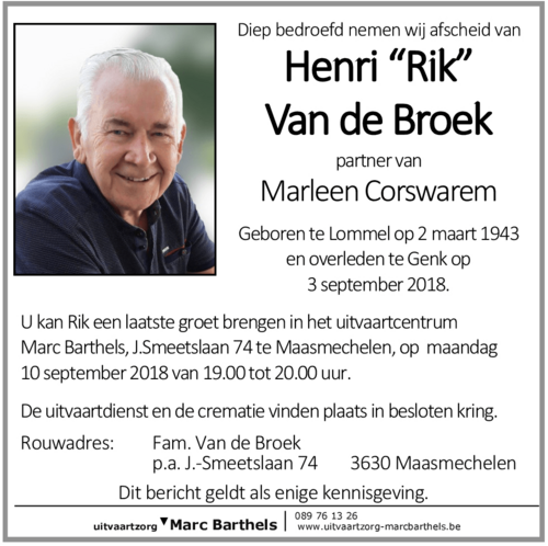 Henri Van de Broek