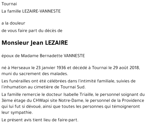 Jean LEZAIRE