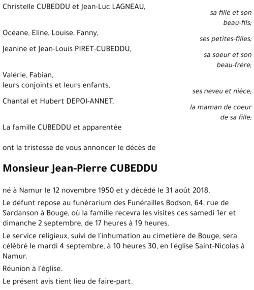 Jean-Pierre CUBEDDU