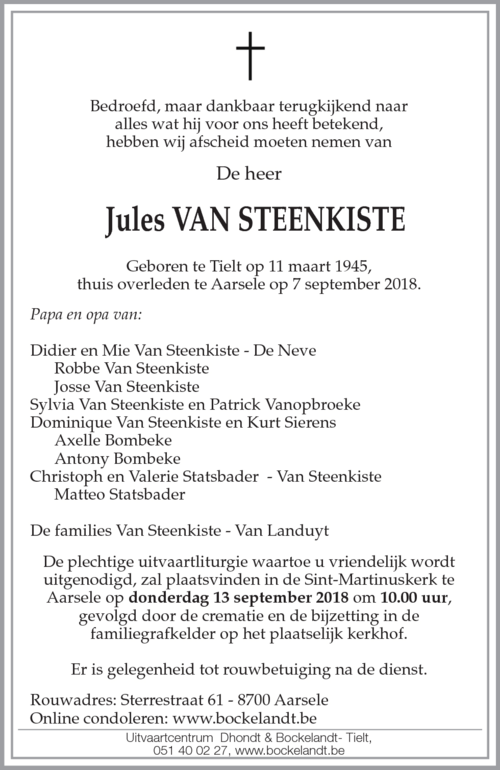 Jules Van Steenkiste