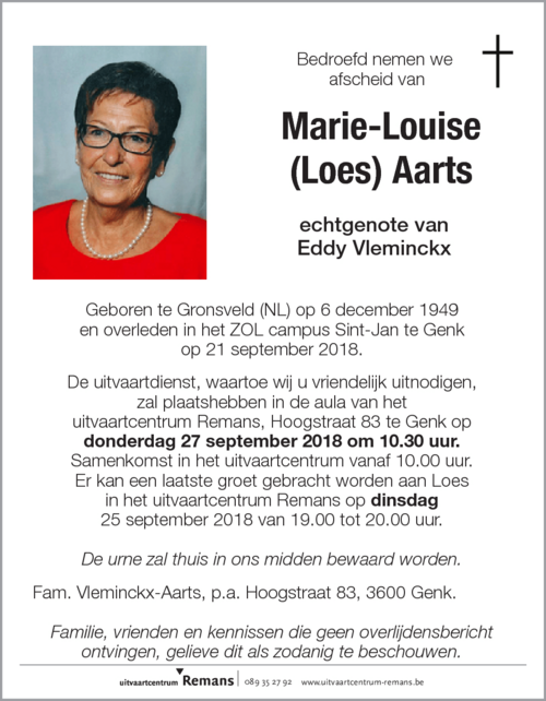 Marie-Louise (Loes) Aarts