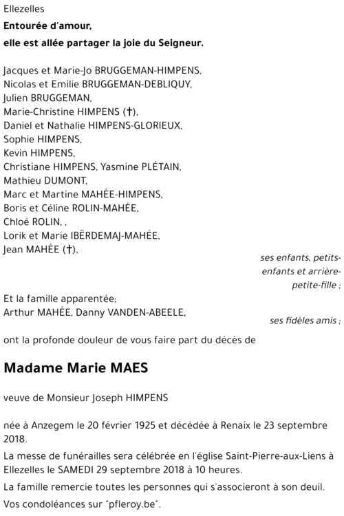 Marie Maes