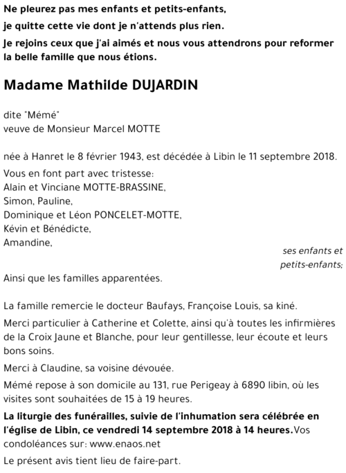 Mathilde DUJARDIN