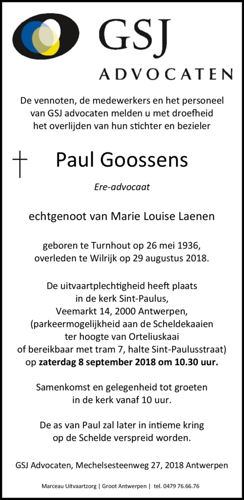 PAUL GOOSSENS