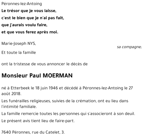 Paul MOERMAN
