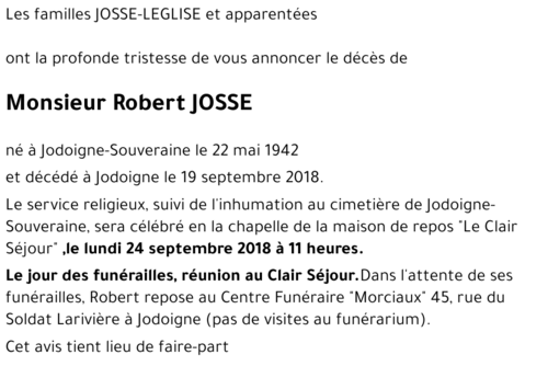 Robert JOSSE